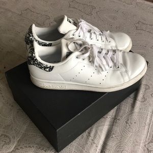 Adidas Stan Smith spackle black and white